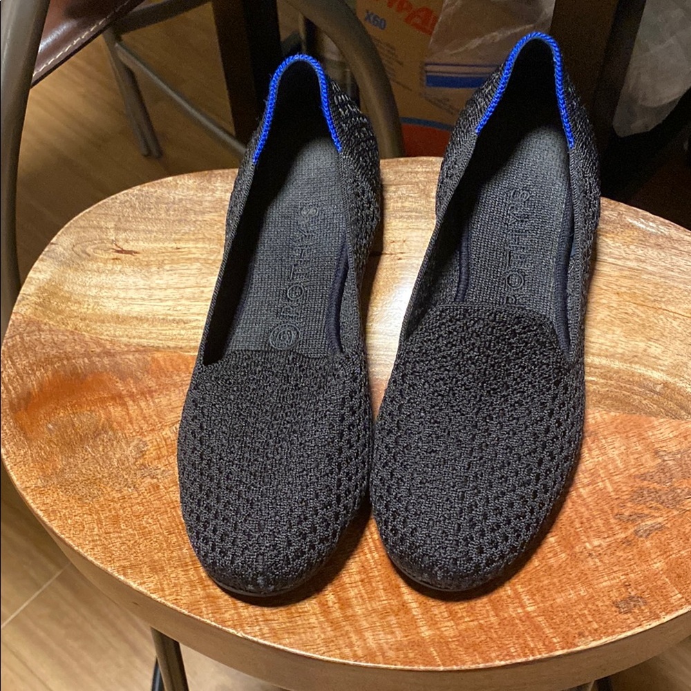 Rothy's Black and Blue Women's Loafers
